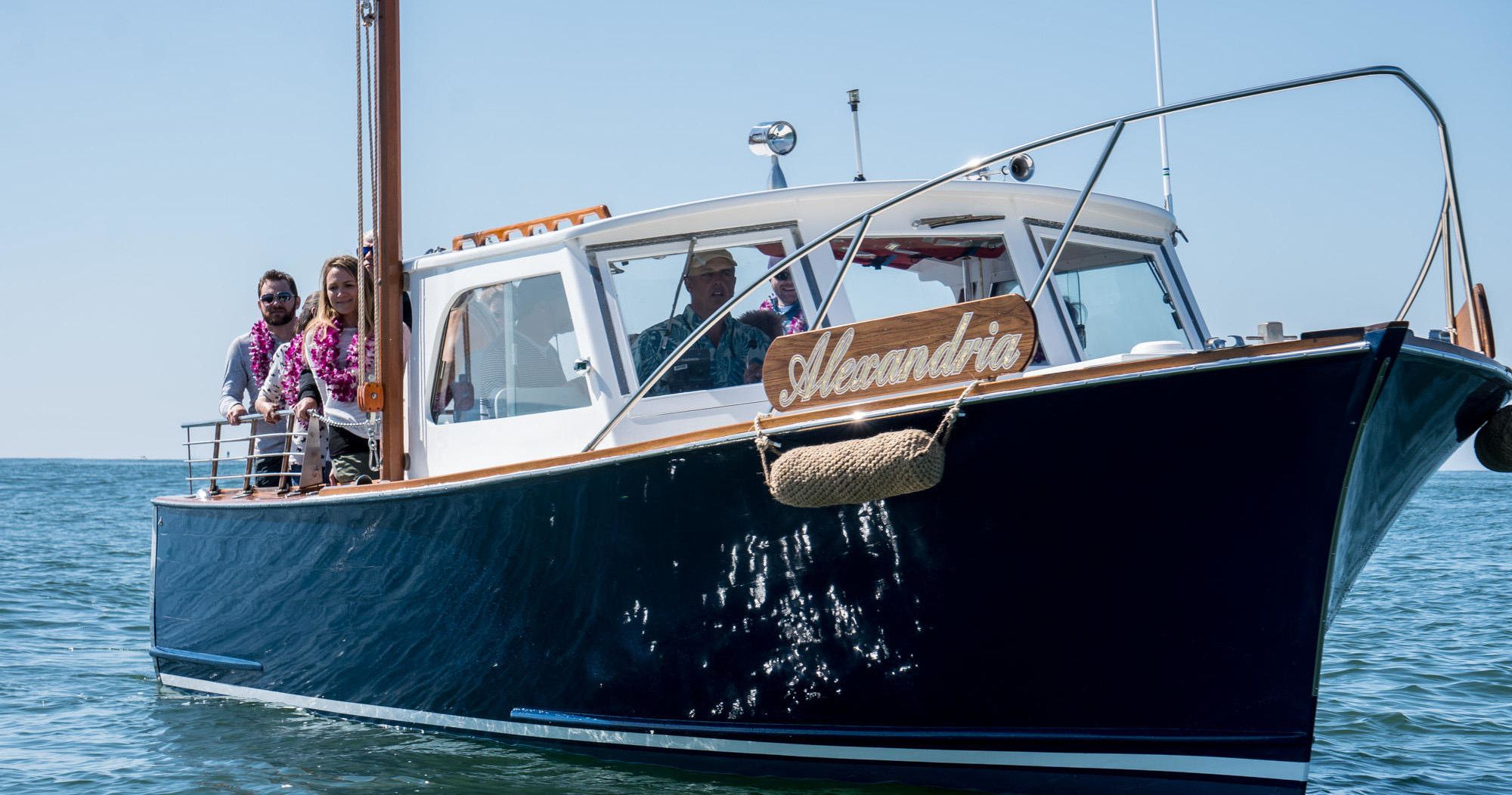Memorial Service Classic Wood Boat image 1
