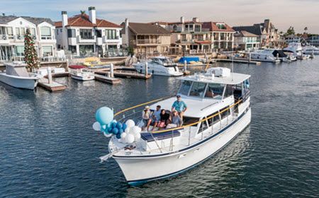 Cruising Huntington Harbour on a Prince Charters boat